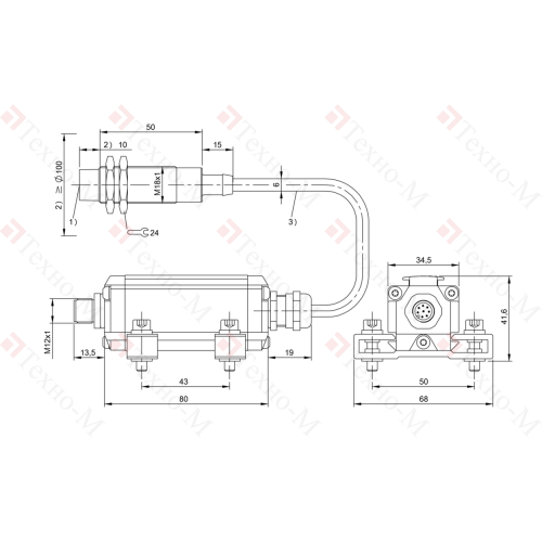 RFID головка чтения/записи Balluff BIS L-302-S115-SA1