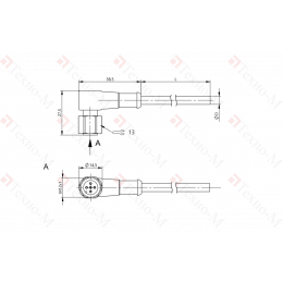 Разъем с кабелем Balluff BCC S4C5-0000-1A-017-YX8534-150-C009