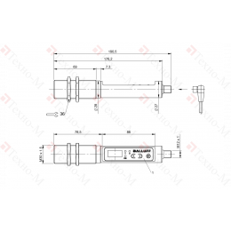 Инфракрасный датчик температуры Balluff BTS M30E0-PSB-H0001-S04G