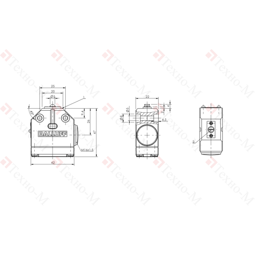 Одиночный выключатель Balluff BNS 819-100-E-11