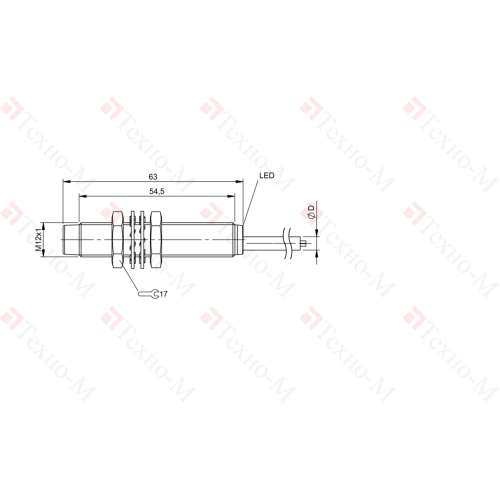 Индуктивный датчик Balluff BES M12EI-PSC40F-BP05