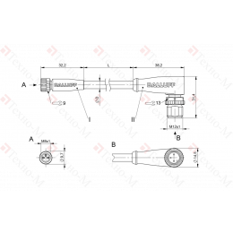 Соединительный кабель Balluff BCC M313-M423-3E-300-VX8334-006