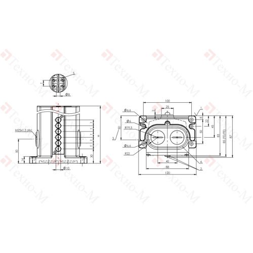 Блочный выключатель Balluff BNS 819-D06-R12-100-10