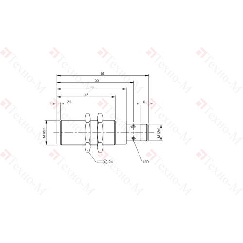 Индуктивный датчик Balluff BES M18EG1-PSC50S-S04G-S