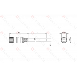 Разъем с кабелем Balluff BCC M61C-0000-10-065-PX0BP4-150
