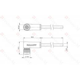 Разъем с кабелем Balluff BCC M428-0000-1A-046-PS8825-020-C019