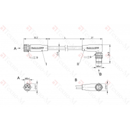 Соединительный кабель Balluff BCC M313-M323-30-300-EX43T2-020