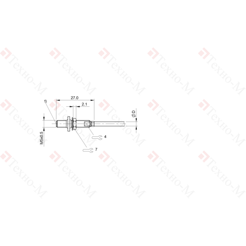 Индуктивный датчик Balluff BES M05ED-PSD08B-BP02-R03