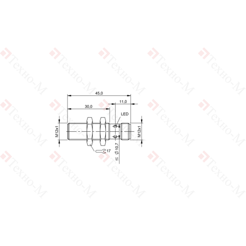 Индуктивный датчик Balluff BES M12EE-PSC40B-S04G-L01