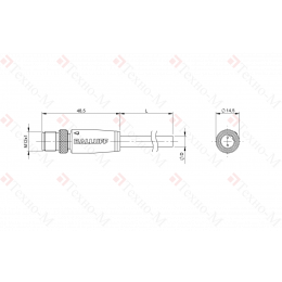Разъем с кабелем Balluff BCC M412-0000-2B-031-PS72N1-150