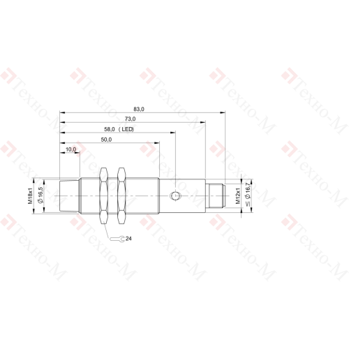 Индуктивный датчик Balluff BES 516-123-S4-C