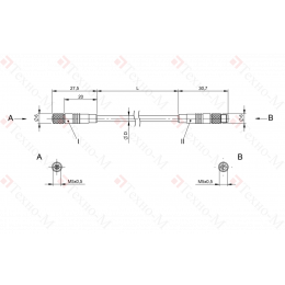 Соединительный кабель Balluff BCC M214-M213-30-300-PX0314-003