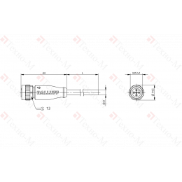 Разъем с кабелем Balluff BCC M415-0000-1A-001-PX0334-020