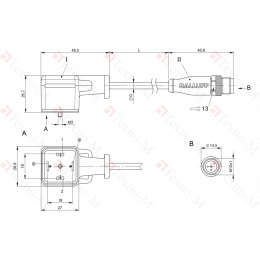 Соединительный кабель Balluff BCC VA04-M413-3E-664-PX0350-003
