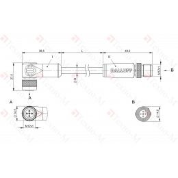 Соединительный кабель Balluff BCC W425-W414-3A-304-BW8434-003