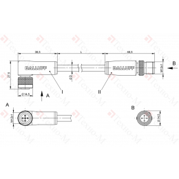Соединительный кабель Balluff BCC M425-M414-3A-305-PS0434-060