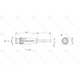Разъем с кабелем Balluff BCC M413-0000-2A-001-EX43T2-050