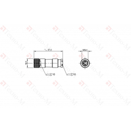 Разъем Balluff BCC M333-0000-10-000-34X325-000