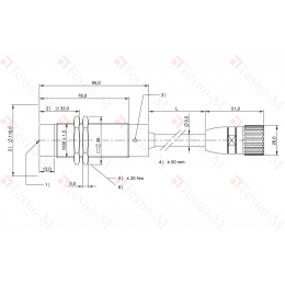 RFID головка чтения/записи Balluff BIS C-60R-002-08P-PU-00,5-ST21