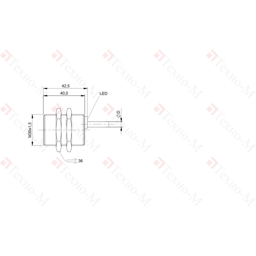 Индуктивный датчик Balluff BES M30MF-USC15B-BV03