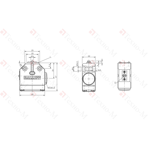 Одиночный выключатель Balluff BNS 819-100-E-13