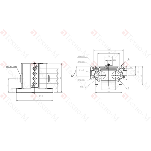 Блочный выключатель Balluff BNS 819-D04-L16-62-10