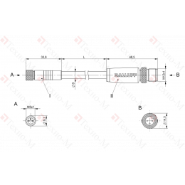 Соединительный кабель Balluff BCC W313-W413-3E-300-SW0434-010