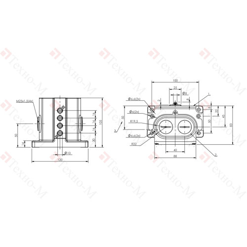 Блочный выключатель Balluff BNS 819-D04-R16-100-10