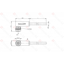 Разъем с кабелем Balluff BCC M428-0000-1A-069-PX0825-050