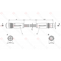 Соединительный кабель Balluff BCC W415-W414-3A-304-MW8434-006