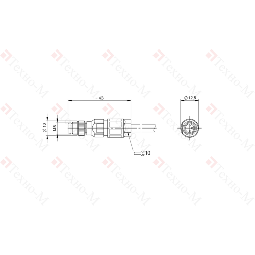Разъем Balluff BCC M333-0000-20-000-13X350-000
