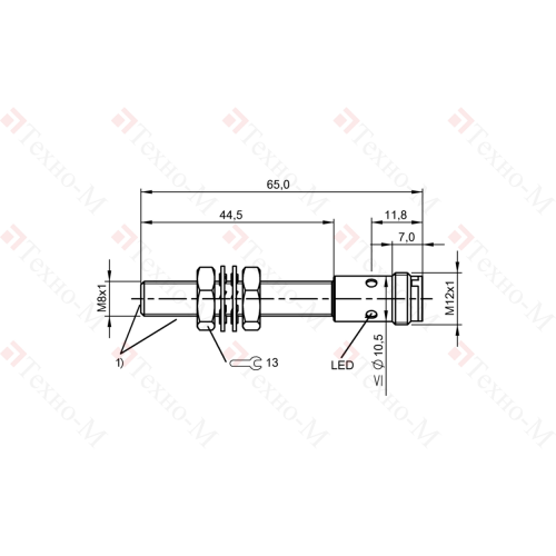 Индуктивный датчик Balluff BES M08EH1-PSC20B-S04G-S01