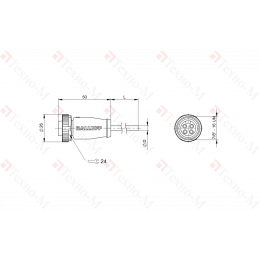 Разъем с кабелем Balluff BCC A314-0000-10-003-PX04A5-060