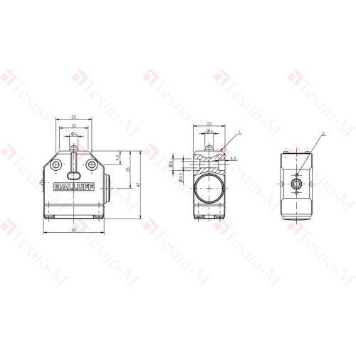 Одиночный выключатель Balluff BNS 813-100-K-48