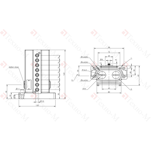 Блочный выключатель Balluff BNS 819-D08-R16-62-10