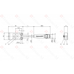 Емкостной датчик Balluff BCS R08RRE-NOM80C-EP00,3-GS75