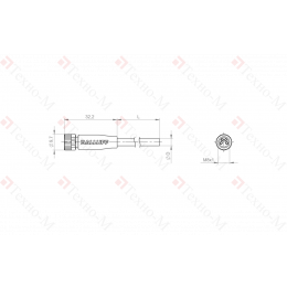 Разъем с кабелем Balluff BCC M314-0000-10-003-PX0434-050