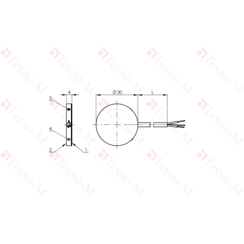 Емкостной датчик Balluff BCS D30T401-POC15C-EP02