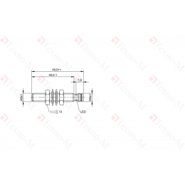 Индуктивный датчик Balluff BES M08EG-PSC15A-S49G-W