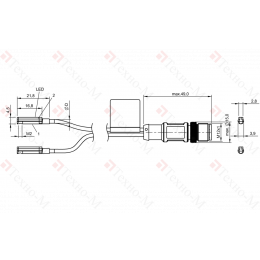 Магнитный датчик для цилиндра Balluff BMF 214K-PS-C-2A-SA95-S4-00,3