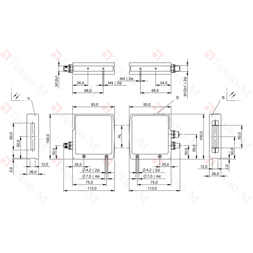 Световая завеса Balluff BLA 50A-001-S115