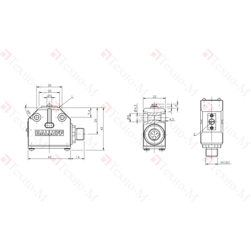 Одиночный выключатель Balluff BNS 819-100-E-12-S80