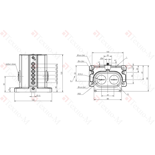 Блочный выключатель Balluff BNS 829-D06-L12-100-10