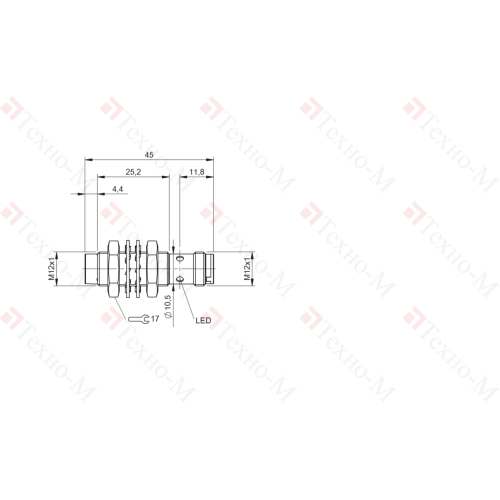 Индуктивный датчик Balluff BES M12MC1-NSC10F-S04G