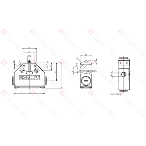 Одиночный выключатель Balluff BNS 819-FR-60-101