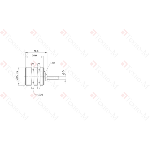 Индуктивный датчик Balluff BES M30MD-PSC10B-BP02-003