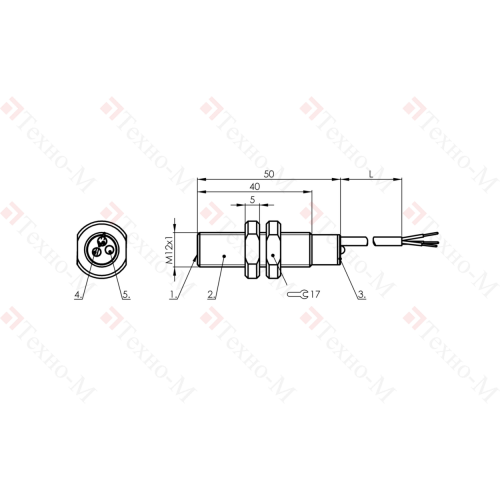 Емкостной датчик Balluff BCS M12TTG1-PSM40C-ET02