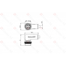 Разъем с кабелем Balluff BCC A324-0000-20-003-VX44W6-050
