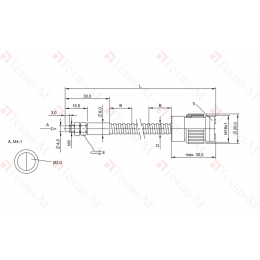 Оптоволоконный кабель Balluff BFO 18A-XAA-MZG-30-1,5
