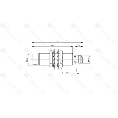 Индуктивный датчик Balluff BES M18MI-PSC12E-S04G-W08